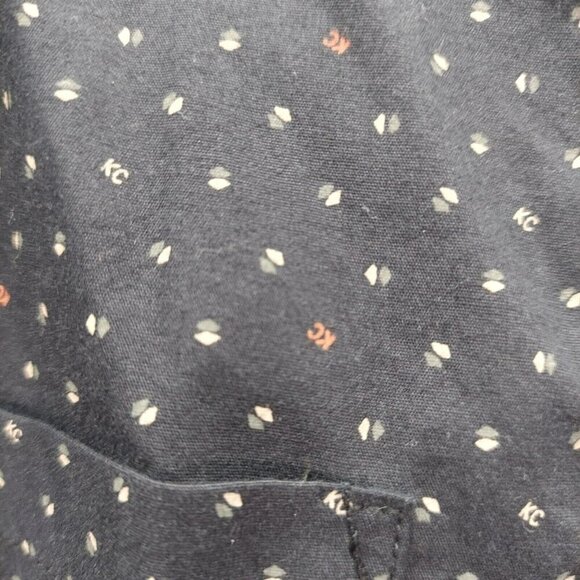 Kenneth Cole Black Long Sleeve Collared Slim Fit Dress Shirt Size 14/16 - Picture 3 of 8